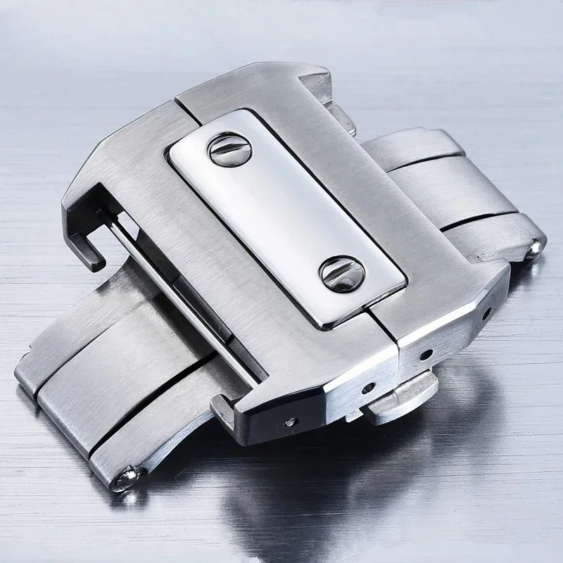 Men'S Accessories Cartier - Fecho Borboleta Duplo de Aço Inoxidável