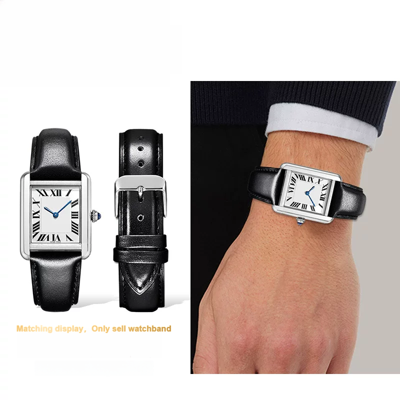 Men'S Accessories Cartier - Pulseira de relógio em couro genuíno